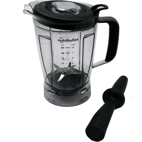 Bol mixeur 1650 ml avec poussoir et lame pour Nutribullet Blender - AS00002873