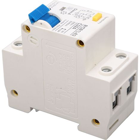 Disjoncteur différentiel 1P+N 32A 30mA 6kA, interrupteur automatique modulaire type A, protection de fuite à la terre, rail DIN, 230V, 1 pièce (1/5)