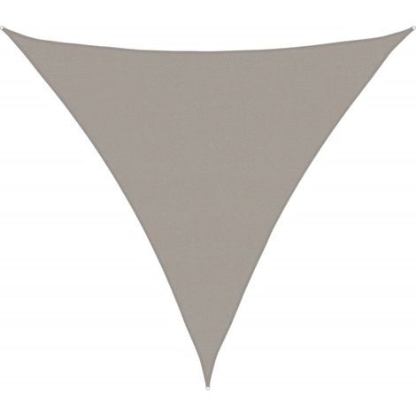 Voile d'ombrage,Voile de parasol,Toile d'ombrage 160 g/m² triangulaire gris clair 5x5x5 m PEHD CFW73977 (1/5)
