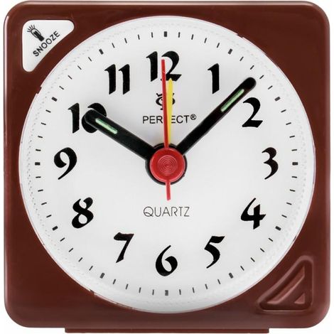 Sveglia al quarzo RE 03 cubo marrone Sleepyhead perfetta