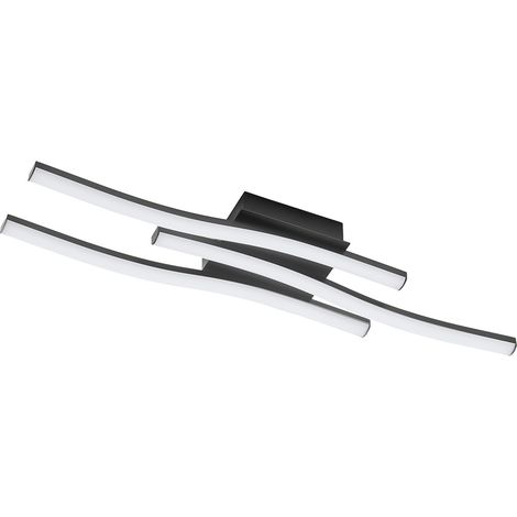 PLAFONIERA LED SERIE 'TRATTI' 15W - 1950LM - col. nero