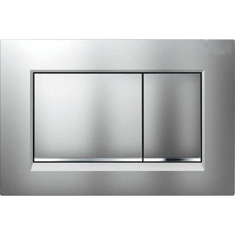 Gilt für Geberit Sigma20 (ehemals Sigma30) quadratische Betätigungsplatte für Zweimengenspülung: matt chrom lackiert, Easy-to-clean-Beschichtung, glanzchrom (115.883.JQ.1) (1/4)
