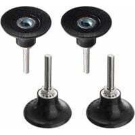 Plateaux de Polissage 50mm Disc Pad Support de Disque Abrasif de Ponçage Mandrin Polissage avec Tige de 1/4 '' Porte-Disque Rondes à Verrouillage Changement Rapide pour Outil Rotatif LO-Ron (1/5)