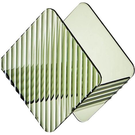 Organizzatore da piano di lavoro,Organizzazione della cucina,Pulizia della cucina,7,5 x 7,5 cm,Verde traslucido (1/5)