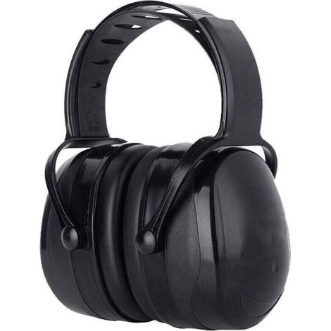 Casque Anti Bruit Adulte Réglable Confortable, avec Une Atténuation de SNR 38dB, pour Milieu Bruyant ou Stressant-Noir (1/5)