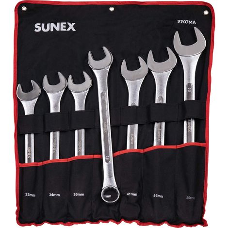 Lot de 7 clés mixtes métriques jumbo 9707M étui de rangement inclus (1/5)