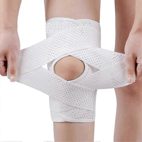 Genouillère avec stabilisateurs latéraux, pour la douleur au genou, déchirure du ménisque, rupture du LCA et du LCM, blessure arthritique, récupération, genouillère ajustable pour hommes et femmes (XL (1/5)