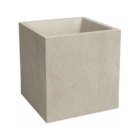 ARTEVASI Pot de fleur - SYDNEY - 30 cm - 21 L - Creme - Dimensions: 29.5x29.5x29.5 cm