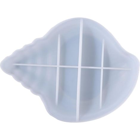 Molde de silicona para caja de almacenamiento de conchas marinas, antiadherente, superficie lisa, para manualidades y fabricación de cajas de almacenamiento. (1/5)