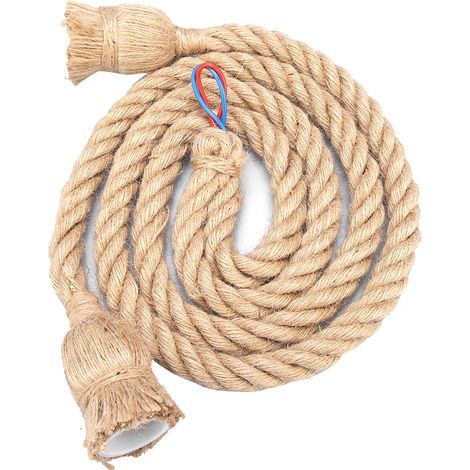 1.5m 2 Têtes E27 85-265V Rétro Vintage Suspension Chanvre Corde Plafond Filament Luminaire (1/5)