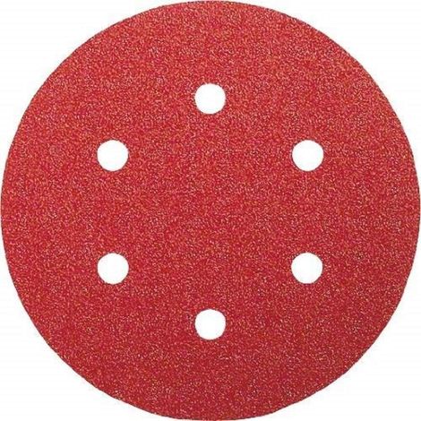 Lot de 5 Disques abrasifs Diamètre 150 mm, Grain 80, 6 trous pour Ponceuse excentrique (1/5)