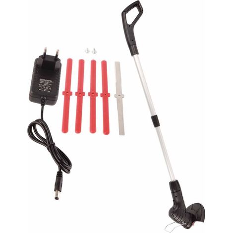 Tondeuse À Gazon Sans Fil - Moteur 13000 Tr/Min - Autonomie 50 Min - Tube Aluminium Télescopique 75-105 Cm - 1 Pièce (1/5)
