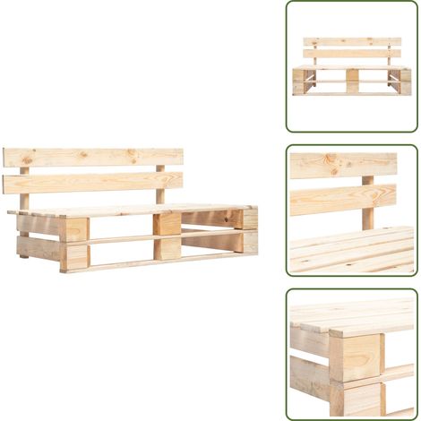 Banc palette de jardin bois - Banc De Jardin - Banc En Bois - Mobilier De Jardin - Terrasse - Jardin (1/5)