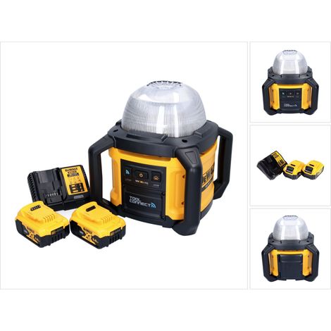 DeWalt DCL 074 P2 Faro da cantiere ricaricabile 18 V 5000 lm 4000 Kelvin + 2x batteria ricaricabile 5,0 Ah + caricatore (1/5)
