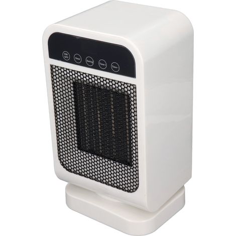 Chauffage d'appoint vertical mini à chauffe rapide PTC, affichage numérique HD, blanc, pour bureau et maison, 220V prise UE, unité de chauffage électrique compacte (1/5)