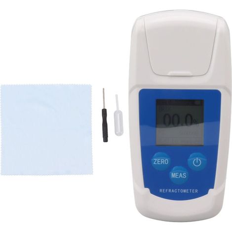 Brixmètre, Haute Précision de Mesure Réfractomètre Brixmètre Vitesse de Mesure Rapide Testeur Brix Étalonnage Automatique Réfractomètre Numérique Brix pour Boissons Alimentaires
