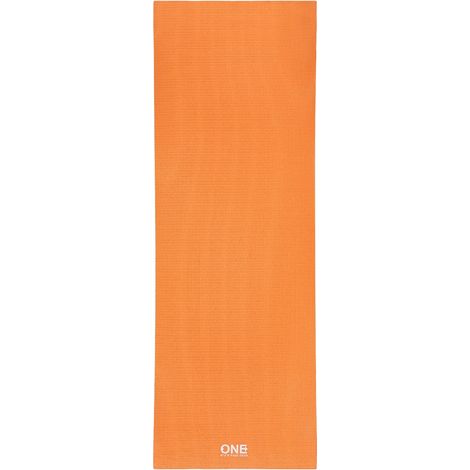 Orange Yogamatte, rutschfest, 6 mm dick