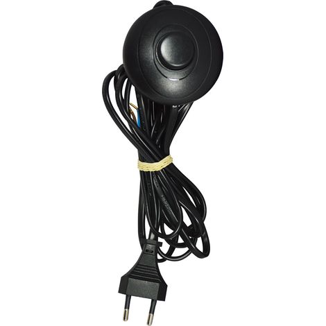 TIBELEC cable e interruptor, plástico, negro 500 W TIBELEC
