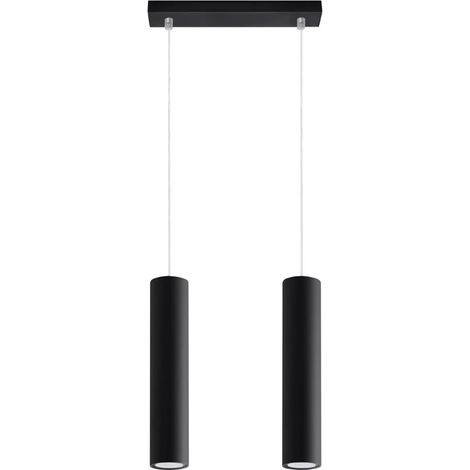 Lámpara colgante Vaza negro, 2 luces (1/4)