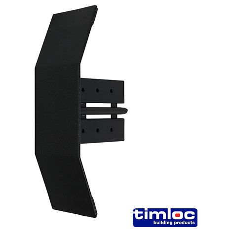 Timloc Dry Verge Eaves Starter Black - 155 x 105mm