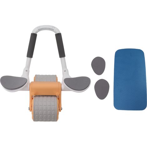 Rouleau abdominal avec support coude, ressort automatique multifonction, équipement fitness portable pour abdos (1/5)