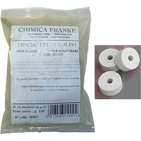 ZOLFO IN DISCHETTI               Pz 10 g 10 FRANKE (1/3)