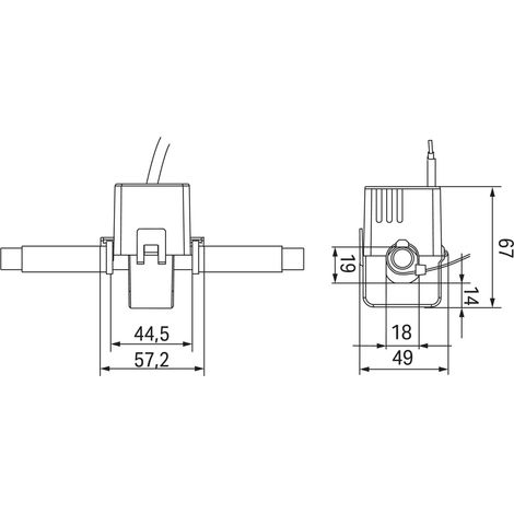 WAGO Kabelumbau-Stromwandler 250A/5A 1VA Kl.0.5 855-4005/250-100