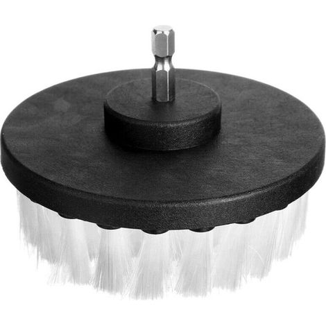 2 PièCes SéRies Outil de Nettoyage de Brosse de Forage éLectrique Doux de 5 Pouces pour Nettoyer le Cuir de Tapis Blanc (1/5)