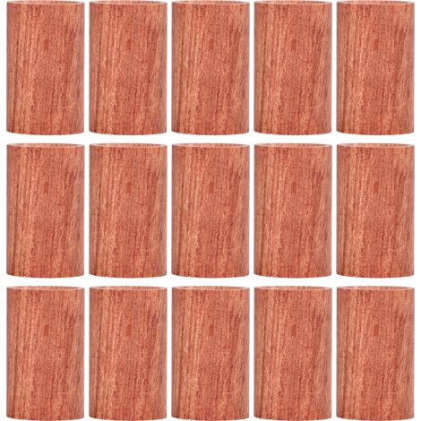 15 Pièces Diffuseur d'Huiles Essentielles en Bois de Palissandre Portable Mini Rond Aromathérapie (1/5)