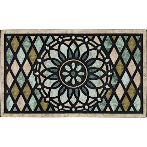 Tapis d'Entrée Extérieur - 50 x 80 cm - Tapis de Passage Résistant Antidérapant (1/5)