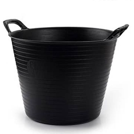 Capazo plastico 25 Litros Negro