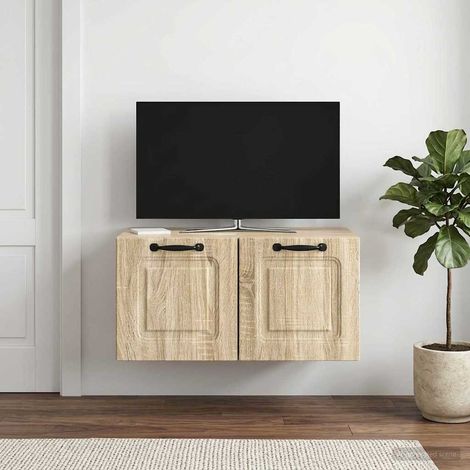 vidaXL Wall-Mounted TV Cabinet Sonoma Oak 59.5 x 41 x 30 cm (1/5)