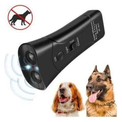Fournitures pour animaux de compagnie, dispositif d'entraînement laser à double corne pour chiens, répulsif ultrasonique à double tête pour chiens (1/4)