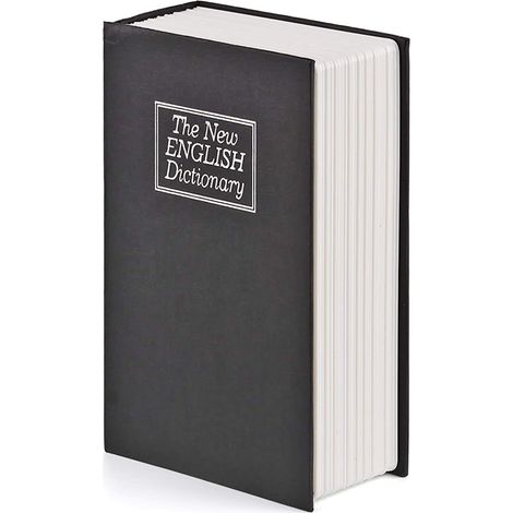 Coffre-Fort Épargne en Forme de Livre Grand Format – Boîte à Code avec Serrure, Tirelire pour Pièces et Billets, Cadeau d'Anniversaire Mignon et Créatif pour Enfants