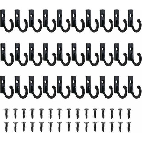 Petits crochets vintage, support mural pour porte-clés, crochets de suspension, crochets à bijoux, crochets à clés pour vêtements, patères, patères avec vis, patères pour montage mural, salle de bain,