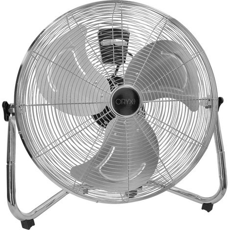 Ventilatore da terra cromato 120 Watt Ø50 cm.