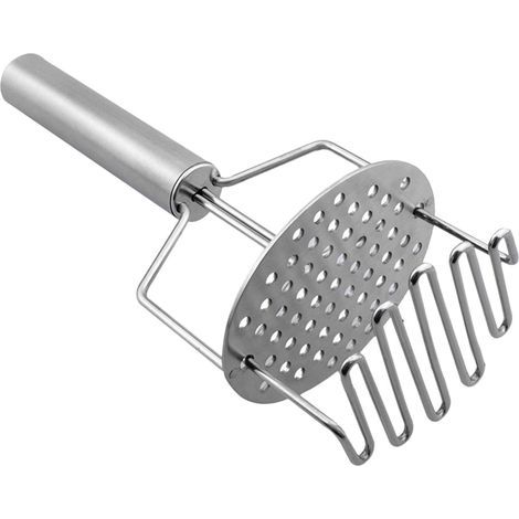Presse-purée double couche avec poignée, en fil d'acier inoxydable, presse-purée manuel, presse-purée professionnel à double pression pour la cuisine. (1/5)