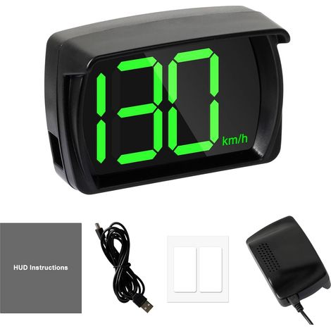 Compteur de Vitesse Intelligent GPS HUD,KM/H GPS Compteur de vitesse numérique,LED Indicateur de Vitesse Numérique 360°,pour Vélo Moto Camion Voiture Scooter