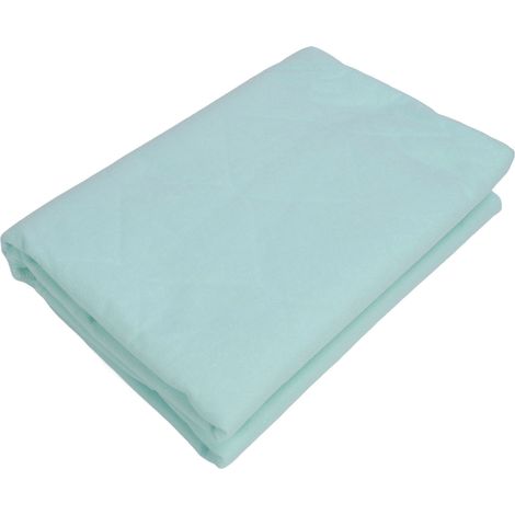 Housse de matelas imperméable, ultra-absorbante, douce et lavable, pour enfants et personnes âgées à domicile, vert menthe (1/5)