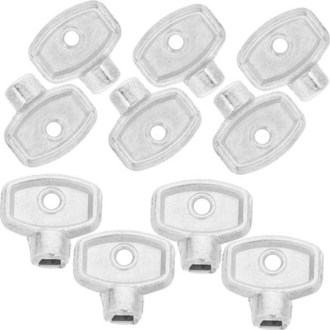 10pièces Clé pour Purgeur de Radiateur Douille Carrée Lot de Outil de Réparation pour Robinets de Chauffage Radiateur (1/4)