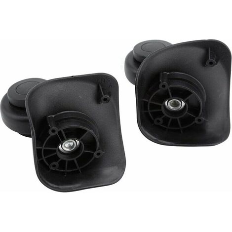 Roue pivotante Noire de Haute qualité, Rouleau à Bagages 2 pièces, pour Valise de Voyage Valise (1/5)