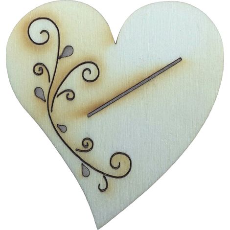 'Petra S News Fai da a-tlh180610 10 x segnaposto, Cuore con Tribal, in Legno (1/2)