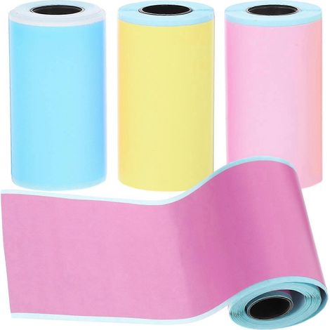 rouleaux d'étiquettes thermiques autocollantes pour imprimante thermique, étiquettes nominatives, mini-autocollants pour imprimante thermique-5.70X3.00X3.00CM