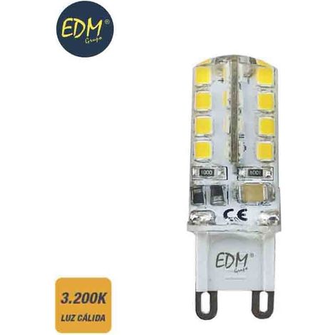 Lampadina LED EDM G9 Silicone 2.5W 170lm 3200K Luce Calda Ø15x50mm