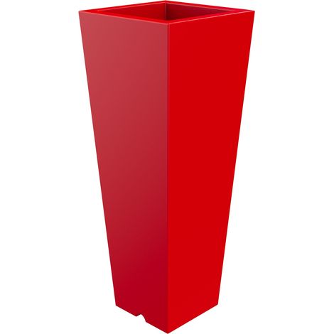 Vaso 37,5x102 cm in Resina Arkema Quadro 102 Cherry (1/2)