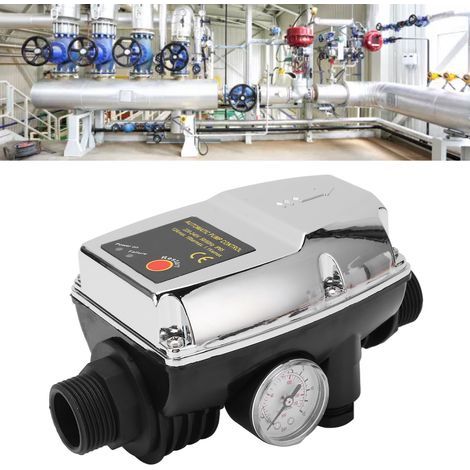 Controlador inteligente para bomba de agua de 10 A, resistente al agua, automático, con carcasa de ABS e interruptor de presión. (1/5)