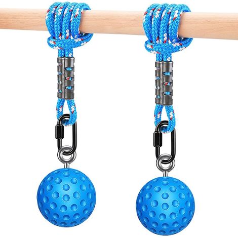 Lot de 2 Poignées Antidérapantes et Durables pour Musculation,Poignée de Balle de Traction, Peut Contenir une Balle de Traction pour la Musculation (1/5)