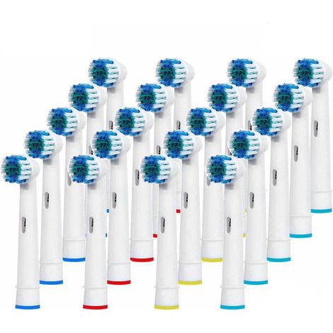 20 têtes de rechange pour brosse à dents électrique Sensitive Clean Compatibilité universelle (1/5)
