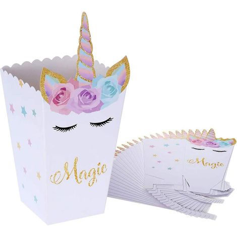Lot de 24 boîtes à pop-corn en carton pour enfants (1/5)