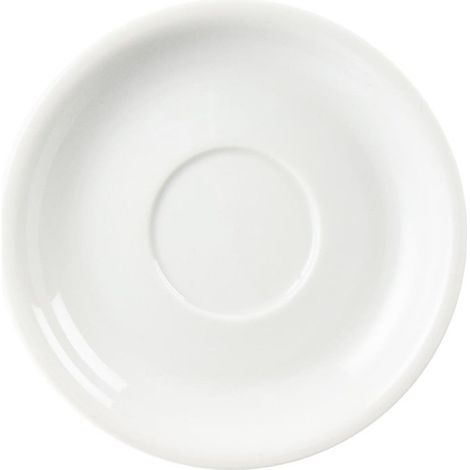 Soucoupes Pour Tasses À Cappuccino Blanches Whiteware 160mm (Lot de 12) - Ref CB463 - Olympia (1/5)